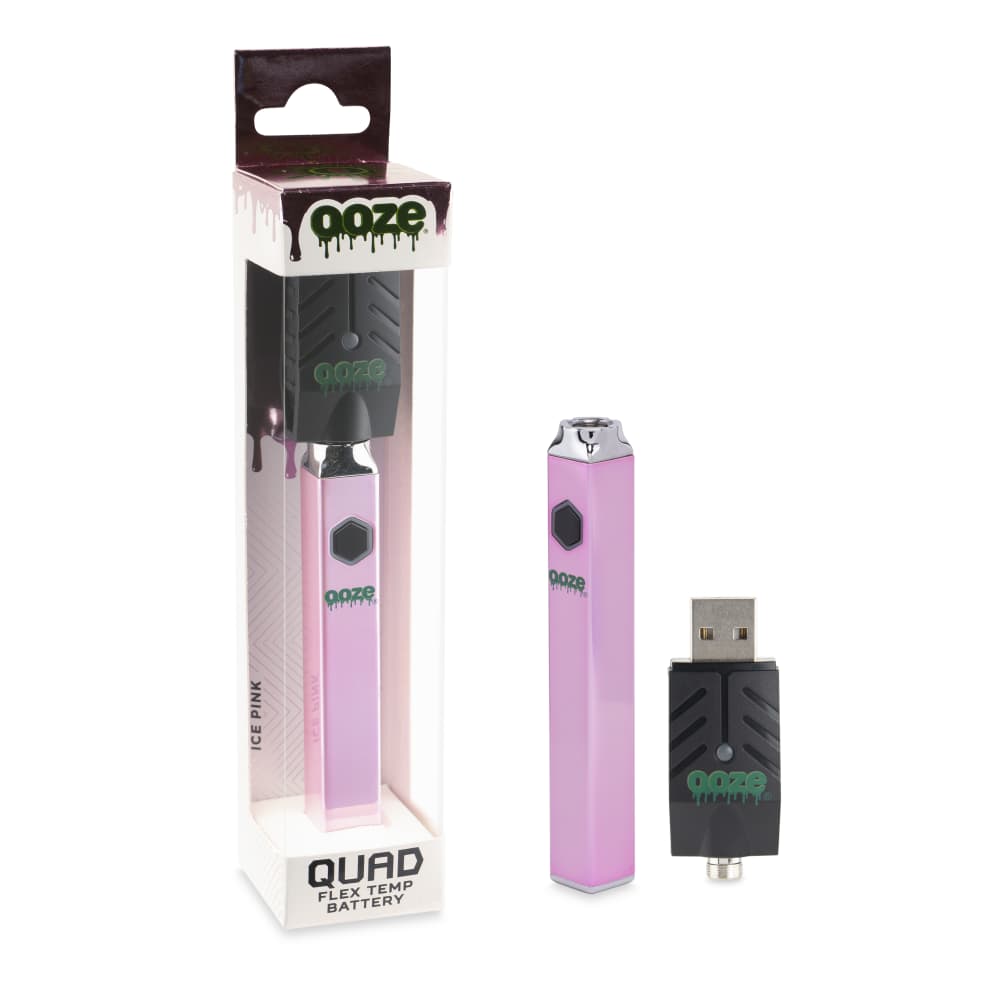 Quad - 500 mAh Square Flex Temp Battery - Ice Pink