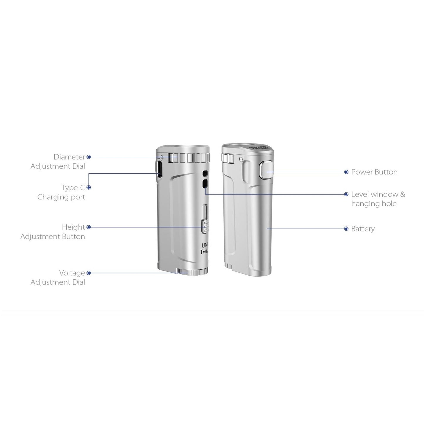 Yocan UNI Twist Universal Portable Box Mod